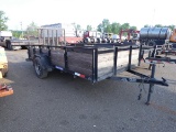 2013 Suretrac 12' S/A Tag Trailer, SN:5JW1U1219D1069770, 76'' Wide, High Si