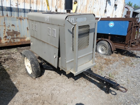 Hobart D300 Portable Welder, SN:12CW63734, Detroit Diesel, Trailer
