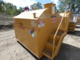 Yellow Clark 1000g Self-Contained Fuel Tank, with Pump