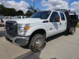 2012 Ford F350SD 4x4 Crew Cab Flatbed Truck,  SN:1FD8W3HT2CEB50101, 6.7L Di