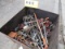 Steel Box of Ridgid Wrenches, Dies & Handles, etc