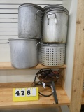 LP Cooker Stand & Pots