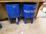 (2) Roller Party Coolers