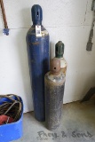 (2) Welding Gas Tanks- (2) Oxy, (1) Acet.