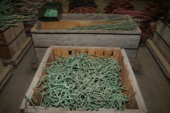 (2) Boxes of Rebar stands & misc
