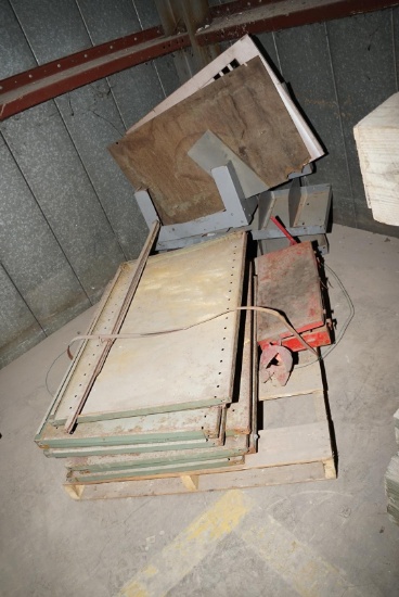 Pallet of Metal Shelves