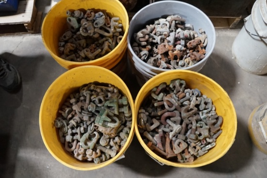 (4) Buckets of Cable Hardware