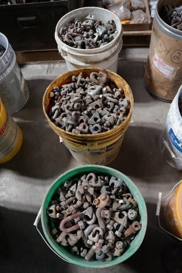 (3) Buckets of Cable Hardware
