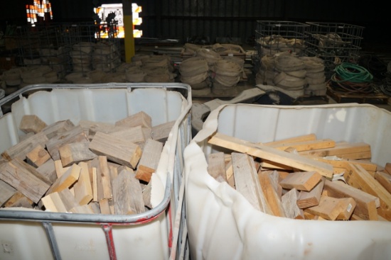 (2) Tubs of Misc Wood Pieces