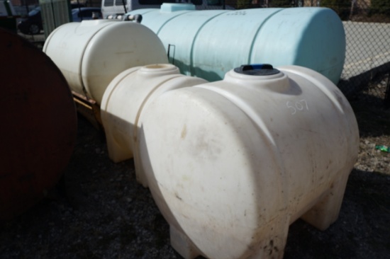 (3) Sm. Poly Tanks: 125, 225 & 300 gal.