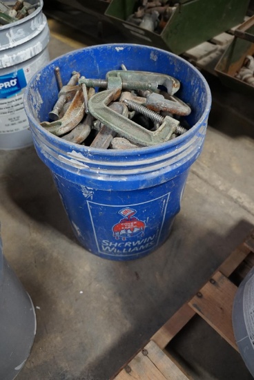 Bucket of (50) 3" C Clamps