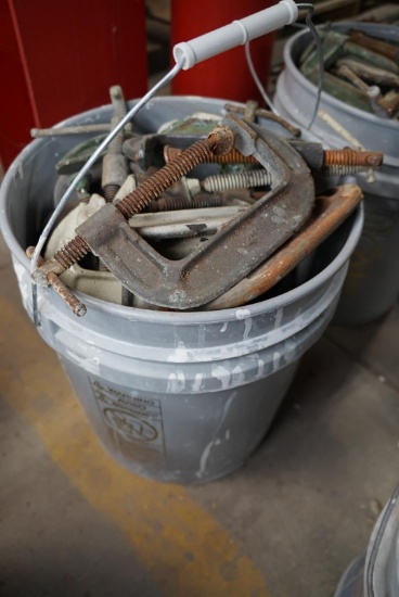 Bucket of (25) 4" C Clamps