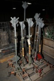 Lot of (8) barricade sign stands