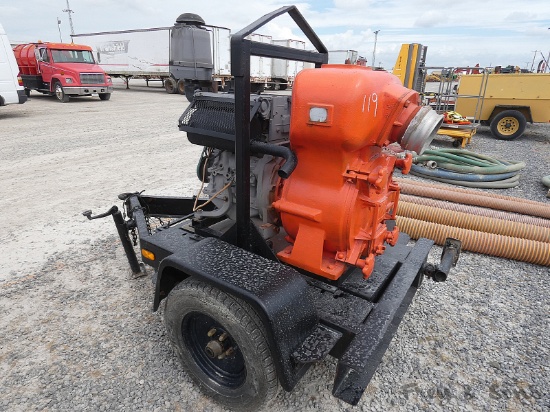 6'' MQ Trash Pump, Deutz Diesel, Trailer mtd.