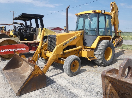 John Deere 310C Tractor Loader Backhoe, SN:742019, EROPS w/ Air, 2wd, Reads