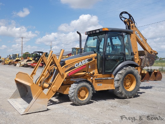 2008 Case 580SM-3 4x4 Tractor Loader Backhoe, SN:N8C505307, EROPS, 4wd, Ext