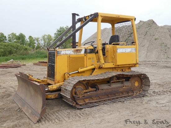 1995 Deere 450G LGP IV Dozer, SN:808285, ROPS w/ sweeps, 6 Way Blade, Reads