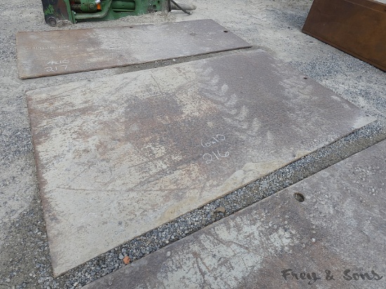 3/4'' Street Plate:  6 x 10