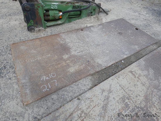 Street Plate:  4 x 10