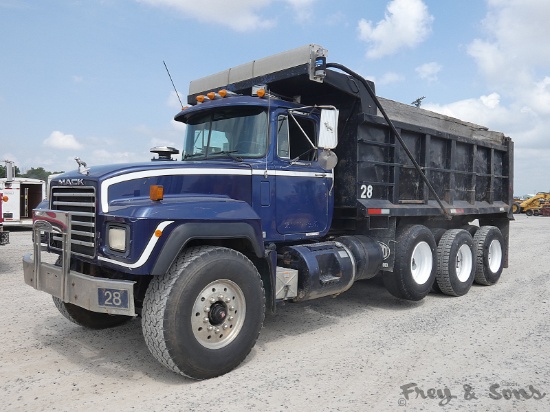 1995 Mack RD688S Triaxle Dump Truck, SN:1M2P267C45M022649, Mack E7 350 Dies