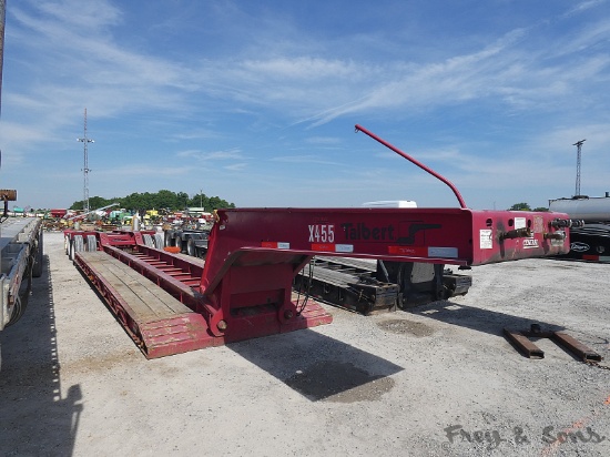 2007 Talbert 45 ton Triaxle Detach Lowboy Trailer, SN:40FSK584771027785, Dr