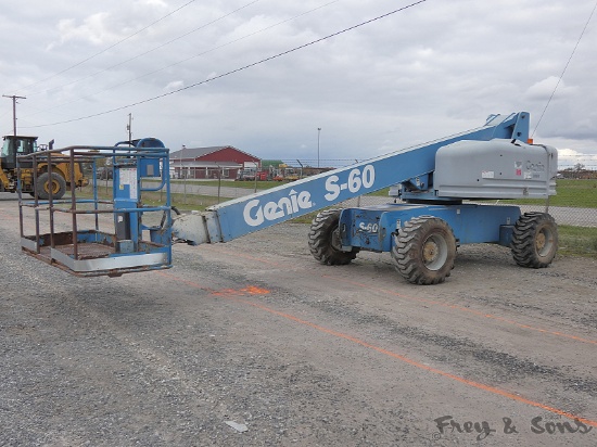 Genie S60 4x4 Manlift, SN:S60-6445, Deutz Diesel, Reads 8940 hrs.