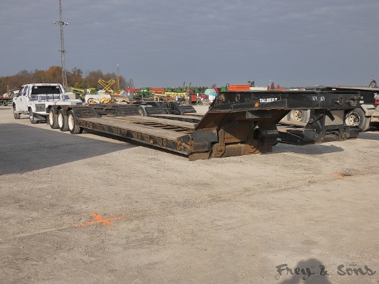 1992 Talbert 50 Ton Triaxle Detach Lowboy, SN:40FWK4837N1009903, 102''x22'6