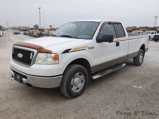 2007 Ford F150 XLT 4x4 Regular Cab Pickup, SN:1FTVX14587NA22810, V8 Gas, Au