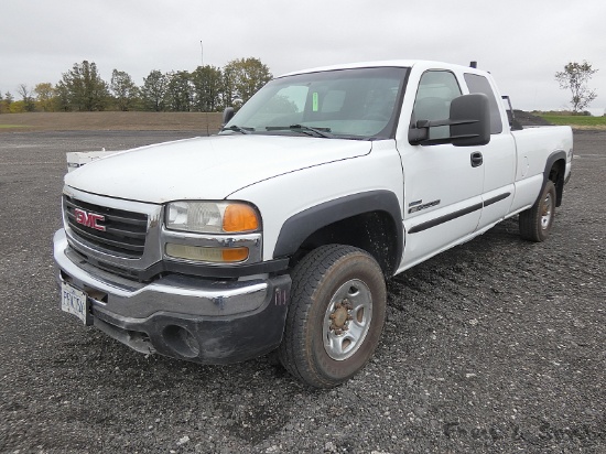 2007 GMC 2500HD 4x4 Ext. Cab Pickup, SN:1GTHK29D97E114445, Duramax Diesel,