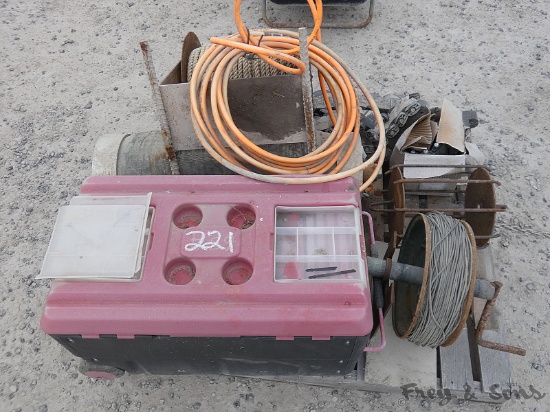 Pallet of Test Plugs, Reels, Misc.