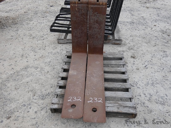 (2) Loader Forks
