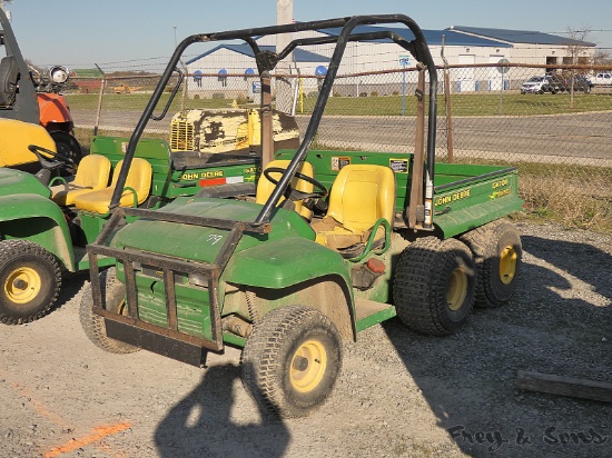 John Deere 6x4 Diesel Gator, SN:12132, Diesel, Elec. Lift