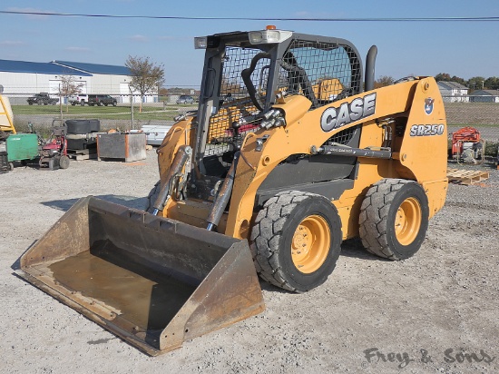 2012 Case SR250 Skidloader, SN:NCM442605, ROPS, ISO/Case Controls, QT GP Bu