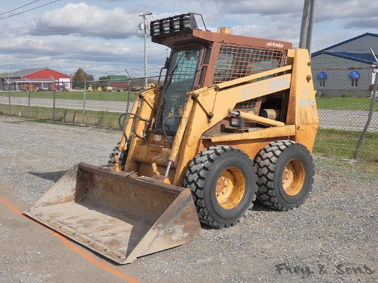 Case 1845C Skidloader, SN:JAF0016867, ROPS, QT GP Bucket, Aux Hyd, No hour