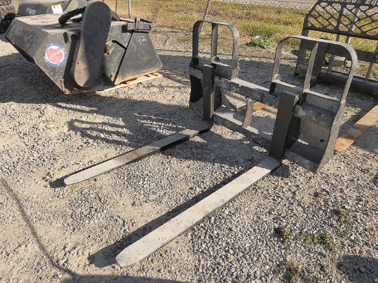 48'' Skidloader Forks, New, QT