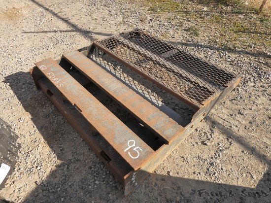 Skidloader Fork Frame, NO FORKS, QT
