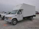 2000 Ford E450 Box Van, SN:1FDXE45F7YHA48351, Diesel, Dually, 122,097 miles