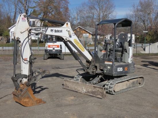 2016 Bobcat E35ZTS Mini Excavator, SN:AR1K12655, ROPS, Aux. Hyd, Hyd. Thumb