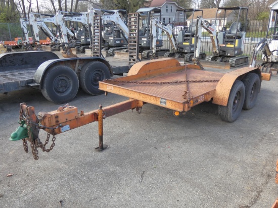 1994 Butler 12' S/A Tilt Tag Trailer, SN:1BUD12200R1003122, 65'' Wide.