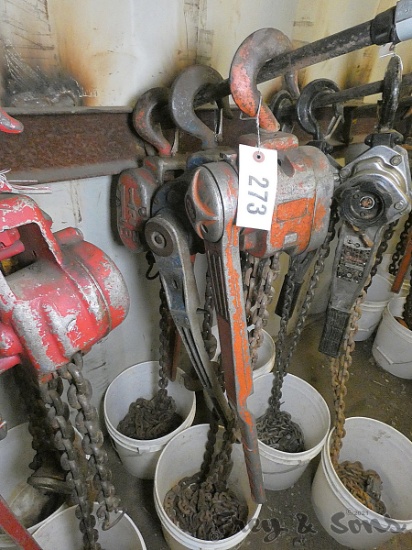 (3) 1.5 Ton Comelongs