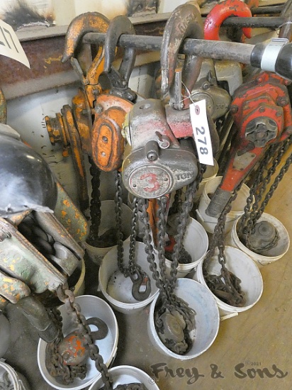 (3) 3 Ton Comelongs