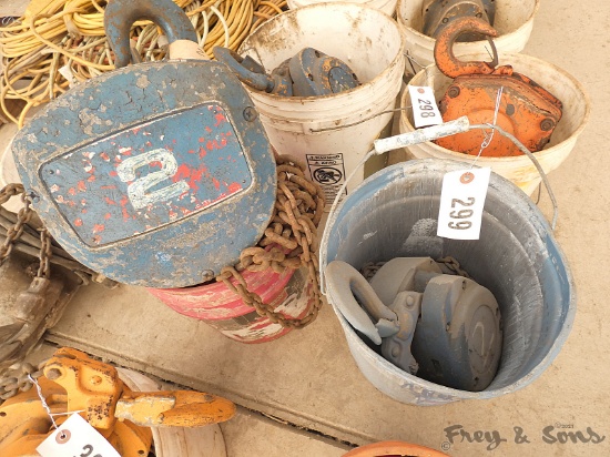 (2) 2 Ton Chainfalls