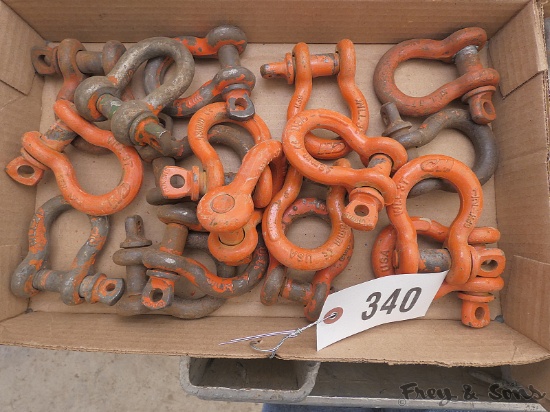Box of Small 2t & 3t Clevises / Shackles