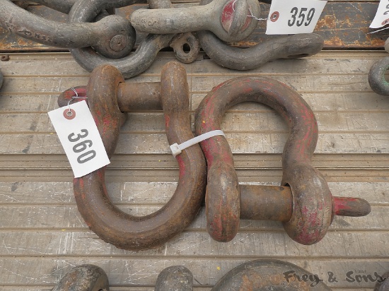 (2) 17 Ton Clevises / Shackles