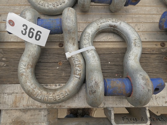 (2) 25 Ton Clevises / Shackles