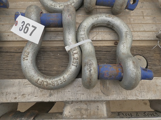 (2) 25 Ton Clevises / Shackles