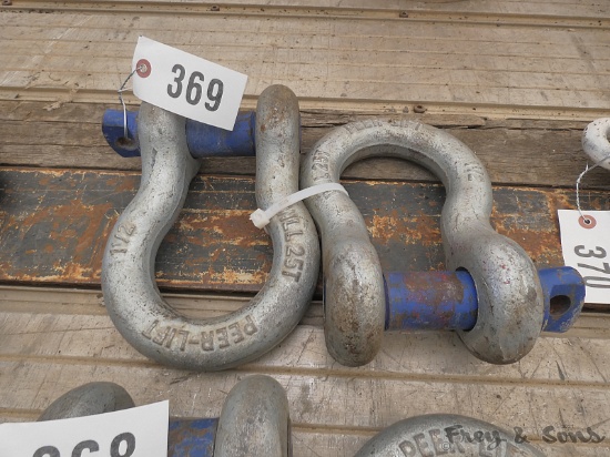 (2) 25 Ton Clevises / Shackles
