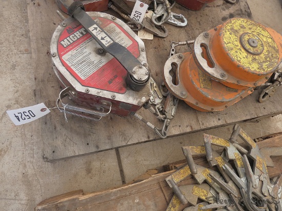 (2) Miller MityVac Winches & (3) Lifelines
