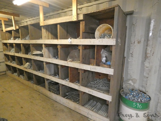 7/8 Galv. Bolts in Bins along Wall