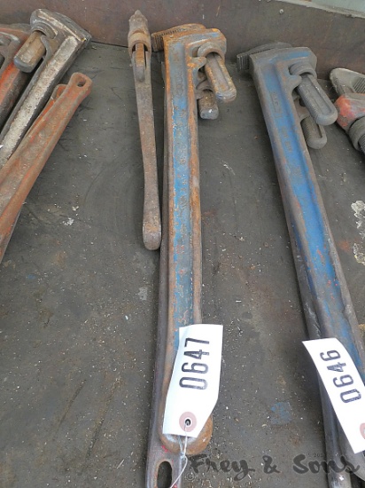 (3) Pipe Wrenches